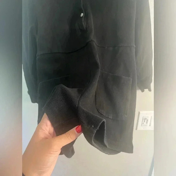 Nasty gal black long sleeve ribbed romper♥️ - Picture 4 of 4